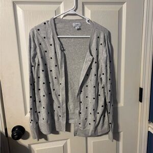 Old Navy Gray and Black Cardigan Sweater
